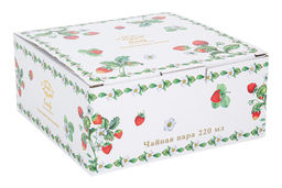 Чашка с блюдцем Земляничная поляна, 0,22 л - Anna lafarg emily фото 5