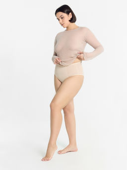 Цена за 2 штуки! Трусы женские макси в бежевом цвете бежевый 412478 - Mark formelle фото 4