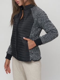 Толстовка женская на молнии черного цвета 2160Ch - Mtforce фото 9