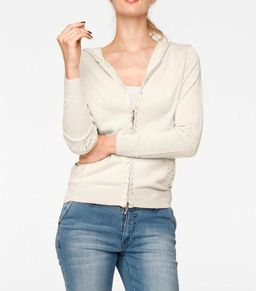 Кардиган, экрю