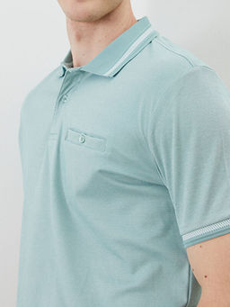 Polo Yaka Merserize G?r?n?ml? Erkek Ti??rt