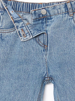 Beli Lastikli Basic K?z ?ocuk Jean Pantolon