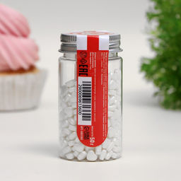 Кондитерская посыпка Пылкое сердце, белая, 50 г - Simaland фото 3