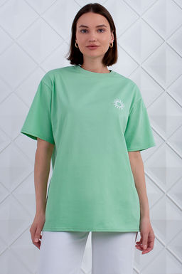 Арт. 3189 Футболка женская 42-48 (4 шт) Цвет:салатовый - Калинка фото 15