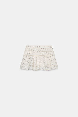 FALDA PANTAL?N VOLANTES LUNARES / Crudo medio - Zara фото 7