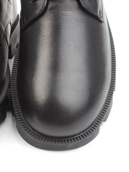 03-DYL101-D1 BLACK Полуботинки женские (натуральная кожа)