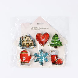 Формы для выпечки Новогодний уют, 6 шт.