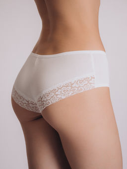 Кружевные белые женские слипы Indefini (арт. 5020LUF) фото 3