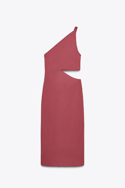 ASYMMETRIC MIDI DRESS WITH APPLIQUE - Zara фото 7
