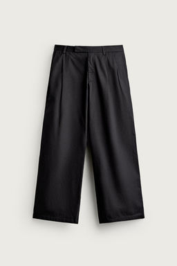 PANTAL?N RELAXED FIT PLIEGUES / ?ndigo - Zara фото 4