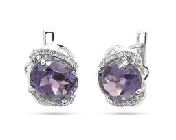 Серьги, синт.александрит, Ариэнна