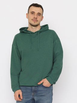 CRB wear/CWSM 60315-18 Толстовка мужская,зеленый меланж/Ex.Cherubino