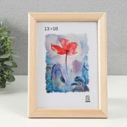 Цена за 2 шт. Фоторамка дерево 13х18 см (1300),