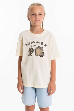 Футболка М225091Па экрю