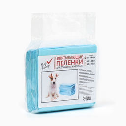 Пелёнки впитывающие «Мой выбор», 60×40 см, набор 5 шт., целлюлоза