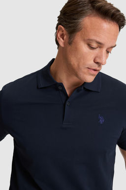 Erkek Koyu Lacivert Regular Fit Polo Yaka Basic Ti__rt - U.s. polo assn фото 2