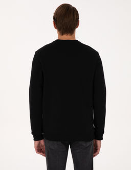 Siyah Regular Fit Sweatshirt - Pierre cardin фото 5