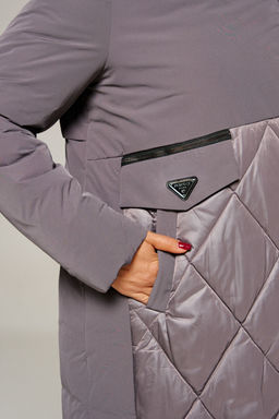 Пальто Beautiful Free 8023 дымчато-лиловый