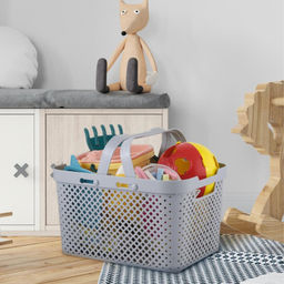 Корзина для хранения с ручками Plast Team Stockholm, 15 л арт РТ5003