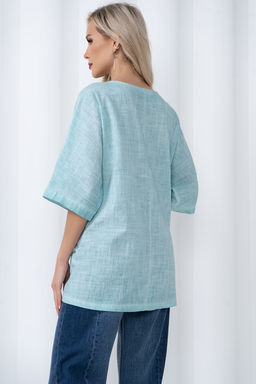 Блузка Мила (мята) Б11-132 - Николь фото 7