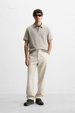 QUARTER-ZIP POLO SHIRT - Zara фото 17
