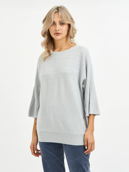 джемпер женский с коротким рукавом из шерсти