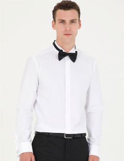 Beyaz Slim Fit Smokin G_mlek