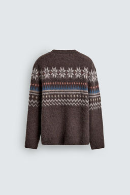 TEXTURED FAIRISLE JACQUARD JUMPER - Zara фото 8