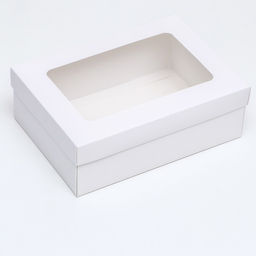 Цена за 5 шт. Коробка складная, крышка-дно, с окном, белая, 24 х 17 х 8 см - UPAK LAND фото 2