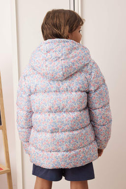 Cok Renkli Kal?n Kapusonlu Regular K?z Cocuk Mont TKDAW26MO00009 - Trendyolmilla фото 3