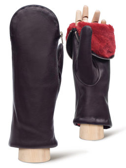 Рукавицы женские н/м крол IS129 d.brown