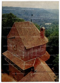 Открытка Сигулда Вид с башни Турайдского замка