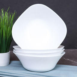 Набор салатников квадратных 4 штуки 350 мл 140 мм белый / FSW-55XN (WHITE) /уп 18/ С / - Галеонтрейд фото 6