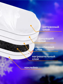 61221 Грелки самонагревающиеся для ног