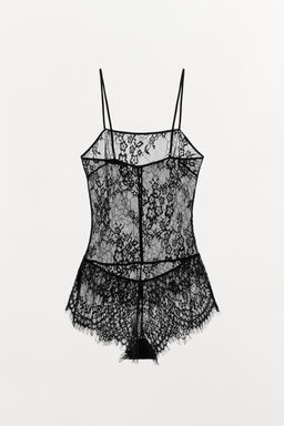 STRAPPY LACE JUMPSUIT - Zara фото 6
