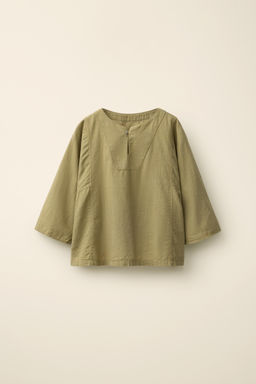 CAMISA CUELLO MAO CREATED BY CARAMEL LONDON X ZARA / Khaki