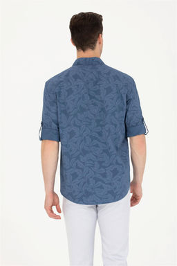 U. S. Polo Assn Мужская темно-синяя рубашка с длинным рукавом - U.s. polo assn фото 12