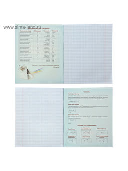 Набор предметных тетрадей Calligrata «Неон», 10 предметов, 48 листов, со справочным материалом, обложка из мелованного картона, УФ-лак, блок офсет