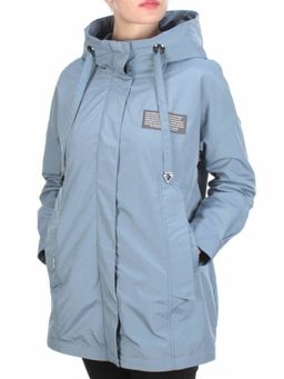 FY-221 GRAY/BLUE Ветровка женская АЛИСА (65% хлопок, 35% полиэстер) - Фабричный китай фото 3