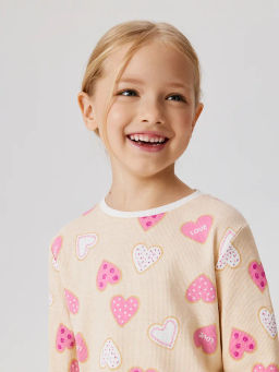 ACOOLA / Пижама детская для девочек Bubblegum крем фото 3