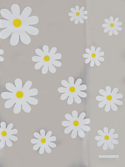 Цена за 20 шт. Пакет подарочный полиэтиленовый, с боковой складкой «Ромашки», 26×43+14 см ± 5%, 60 мкм