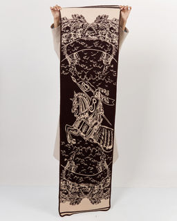 в составе ШЕРСТЬ  и КАШЕМИР Большой, мягкий, теплый  двусторонний палантин - Tantino фото 8