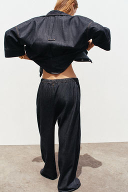 Z1975 HIGH-WAIST WIDE-LEG JOGGER JEANS - Zara фото 10