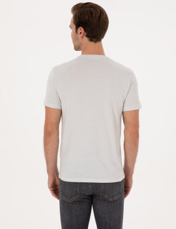 Ta_ Slim Fit %100 Pamuk Bisiklet Yaka Basic T-shirt - Cacharel фото 5