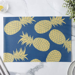 Салфетки сервировочные на стол Доляна Memory, 2 шт., 45×30 см, синие