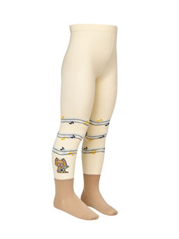 (Omsa) Collant 11Р61-1 с имитацией носка и рисунком (котик)