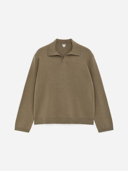 Polo en mezcla de algod?n y seda