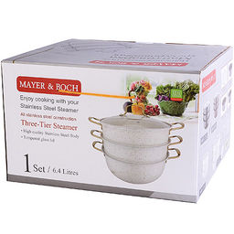 31253 Мантоварка 30 см 3-х ярусная MB (х6) - Mayer&boch фото 4