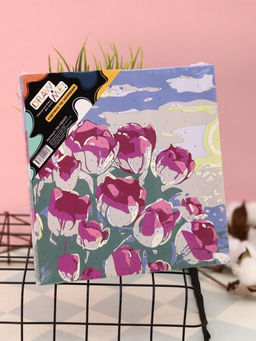 Картина по номерам на подрамнике Draw Me! Pink roses, (20*20 см)