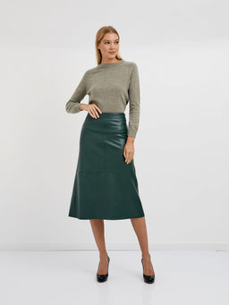 юбка длины миди из экокожи - Glenfield фото 5